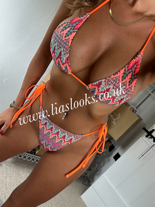 Zig Zag 3 Piece Set (Orange)