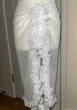 Load image into Gallery viewer, Frilly Ruffle White Sarong
