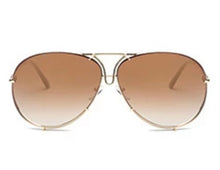 Load image into Gallery viewer, Brown Oversized Porsha Sunglasses
