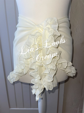 Load image into Gallery viewer, Frilly Ruffle Cream Sarong
