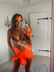 Orange/Brown/Black Bikini