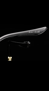 Black/Gold Oversized Sunglasses