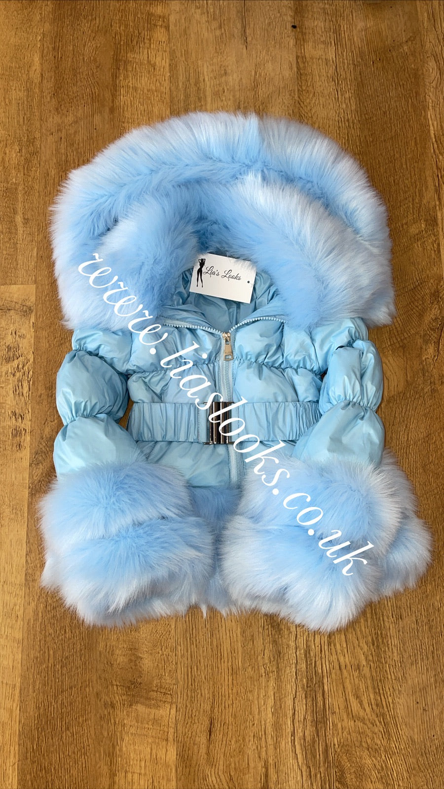 CHILDREN’S - Baby Blue Romani Coat (Faux Fur)