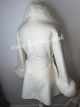 Load image into Gallery viewer, Ivory Wool &amp; Cashmere Coat
