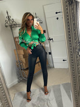 Load image into Gallery viewer, Black Leather Look Leggings (CLEARANCE)

