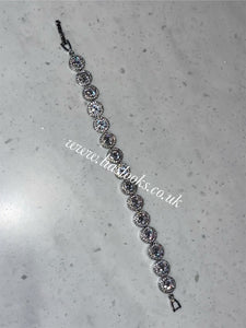 Bling Tennis Chain Bracelet (Silver)