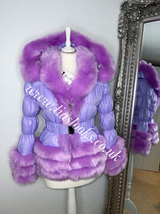 Lilac Romani Coat (Faux Fur)