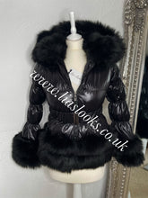 Load image into Gallery viewer, CHILDREN’S - Ebony Black Romani Coat (Faux Fur)
