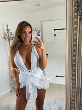 Load image into Gallery viewer, White Tie Up Swimsuit (CLEARANCE)
