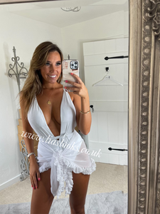 White Tie Up Swimsuit (CLEARANCE)