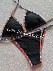Black Checkered Bikini (CLEARANCE)