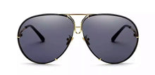 Load image into Gallery viewer, Black/Gold Oversized Porsha Sunglasses
