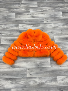 Deluxe Short Coat Fire Orange