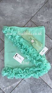 Frilly Ruffle Mint Sarong
