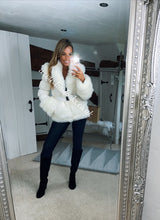 Load image into Gallery viewer, Ice White Romani Coat (Faux Fur)
