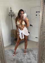 Load image into Gallery viewer, Cream Lace Chain Bikini
