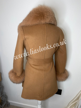 Load image into Gallery viewer, Camel Wool &amp; Cashmere Coat
