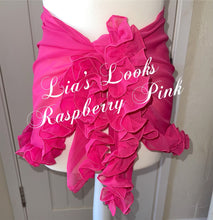 Load image into Gallery viewer, Frilly Ruffle Raspberry Pink Sarong
