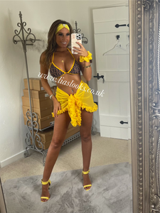 Yellow/Brown/Black Bikini
