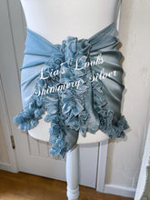 Load image into Gallery viewer, Frilly Ruffle Shimmery Silver Sarong

