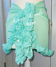 Load image into Gallery viewer, Frilly Ruffle Mint Sarong
