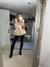 Load image into Gallery viewer, Sandy Beige Romani Coat (Faux Fur)
