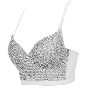 White Crystal Bralette Top (CLEARANCE)