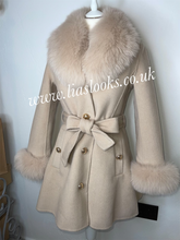Load image into Gallery viewer, Sandy Beige Wool &amp; Cashmere Coat
