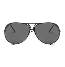 Load image into Gallery viewer, All Black Oversized Porsha Sunglasses
