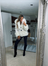 Load image into Gallery viewer, Ice White Romani Coat (Faux Fur)
