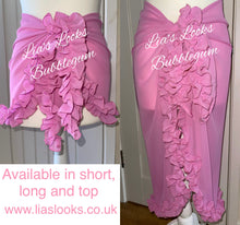 Load image into Gallery viewer, Frilly Ruffle Candy Pink Sarong
