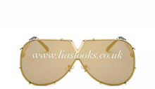 Load image into Gallery viewer, Gold Oversized Sunglasses
