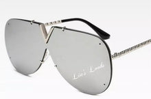 Load image into Gallery viewer, Silver Oversized Sunglasses
