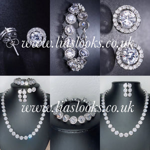 Bling Tennis Chain Bracelet (Silver)
