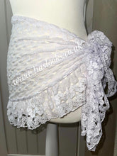 Load image into Gallery viewer, White Crochet Ruffle Sarong (CLEARANCE)
