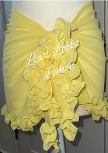 Load image into Gallery viewer, Frilly Ruffle Lemon Sarong
