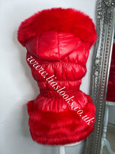 Load image into Gallery viewer, Ruby Red Romani Coat (Faux Fur)
