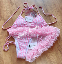 Load image into Gallery viewer, Frilly Ruffle Baby Pink Sarong
