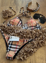 Load image into Gallery viewer, Honey Checkered Bikini
