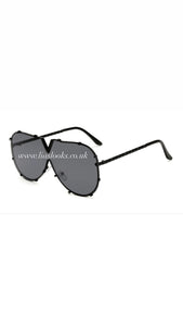 All Black Oversized Sunglasses
