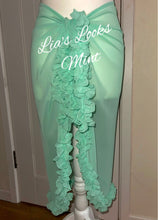 Load image into Gallery viewer, Frilly Ruffle Mint Sarong
