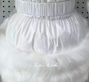 CHILDREN’S - Ice white Romani Coat (Faux Fur)