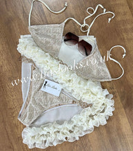 Load image into Gallery viewer, Frilly Ruffle Cream Sarong
