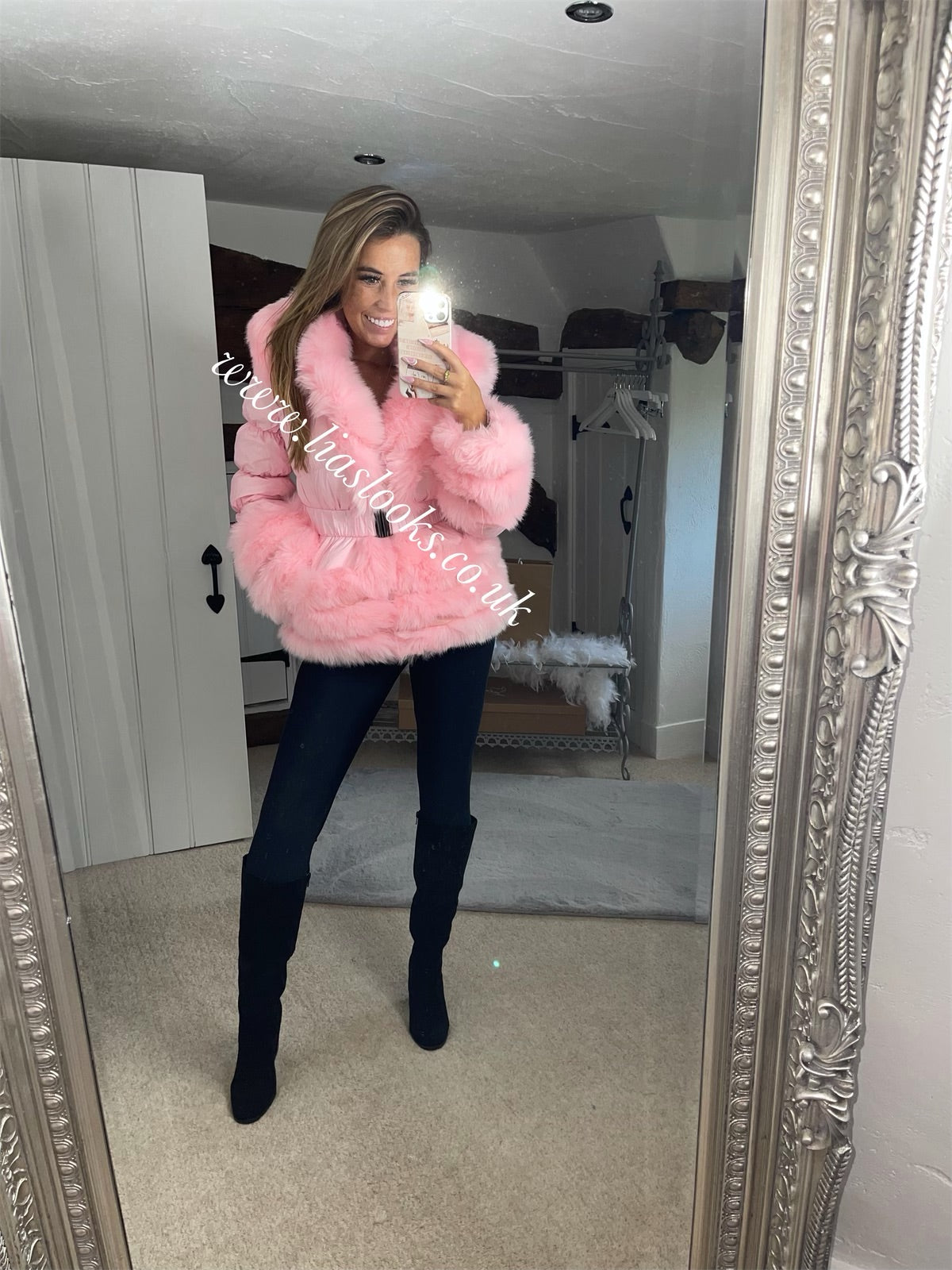 Candy Floss Pink Romani Coat (Faux Fur) – Lia's Looks