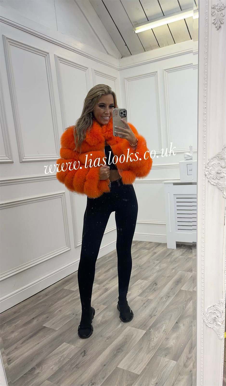 Deluxe Short Coat Fire Orange