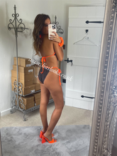 Load image into Gallery viewer, Orange/Brown/Black Bikini
