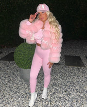 Load image into Gallery viewer, Baby Pink Ribbed Lounge Set (PREMIUM COLLECTION)
