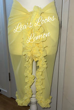 Load image into Gallery viewer, Frilly Ruffle Lemon Sarong
