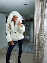 Load image into Gallery viewer, Ice White Romani Coat (Faux Fur)

