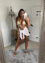 Load image into Gallery viewer, Frilly Ruffle White Sarong
